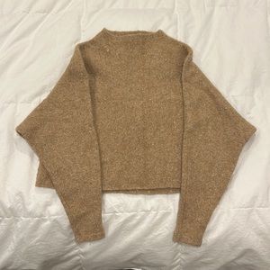 Camel colored crop sweater